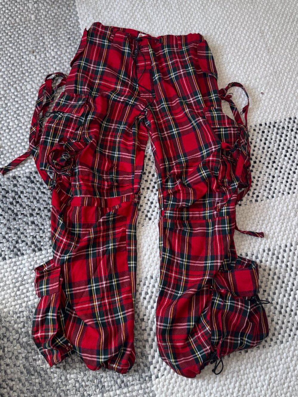 Vintage Plaid Baggy Pants
